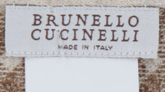 Brunello Cucinelli Light Brown Silk Pocket Square (BC1032323)