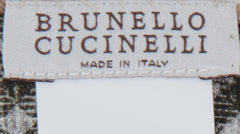 Brunello Cucinelli Green Polka Dot Silk Pocket Square (BC1032321)