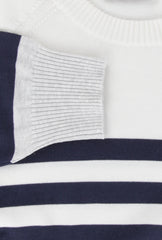Brunello Cucinelli White Cotton Crewneck Sweater - (BC814233) - Parent