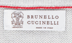 Brunello Cucinelli Beige Cotton 1/4 Zip Sweater - (BC814237) - Parent