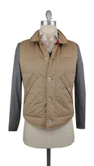 Brunello Cucinelli Beige Solid Jacket Vest - (BC1026237) - Parent