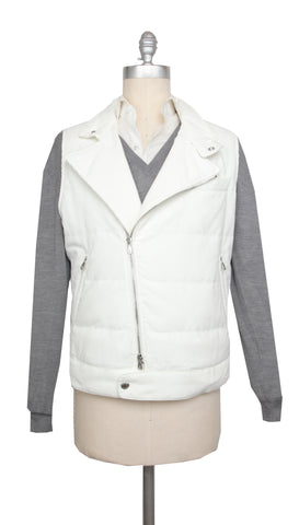 Brunello Cucinelli White Jacket Vest