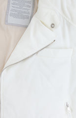 Brunello Cucinelli White Cotton Solid Jacket Vest - (BC1026236) - Parent