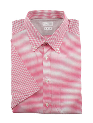Brunello Cucinelli Pink Shirt - Slim