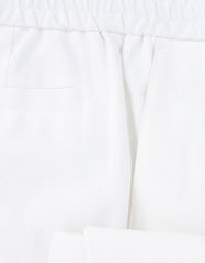 Brunello Cucinelli White Solid Linen Pants - (BC919231) - Parent