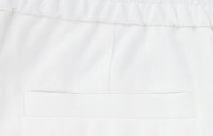 Brunello Cucinelli White Solid Linen Pants - (BC919231) - Parent