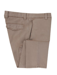 Brunello Cucinelli Light Brown Cotton Blend Pants - (BC919235) - Parent
