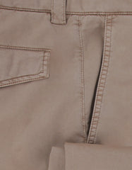 Brunello Cucinelli Light Brown Cotton Blend Pants - (BC919235) - Parent