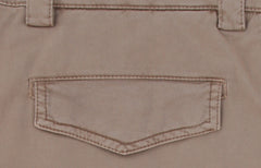 Brunello Cucinelli Light Brown Cotton Blend Pants - (BC919235) - Parent