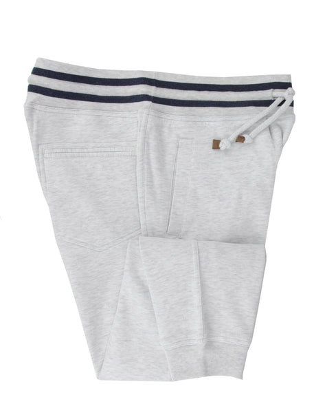 Brunello Cucinelli Light Gray Cotton Blend Sweatpants - (BC926239) - Parent