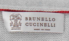 Brunello Cucinelli Light Gray Cotton Cardigan - (BC926234) - Parent
