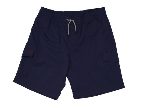 Brunello Cucinelli Navy Blue Swim Shorts - Slim - (BC611222) - Parent
