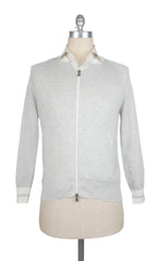 Brunello Cucinelli Light Gray Cotton  Jacket - XS/46 - (BC8142310)