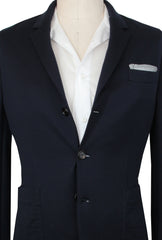 Brunello Cucinelli Dark Blue Silk Blend Sportcoat - (BC1024231) - Parent