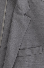 Brunello Cucinelli Gray Virgin Wool Solid Sportcoat - (BC1024233) - Parent