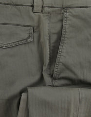 $775 Brunello Cucinelli Green Solid Cotton Pants - Full - (BC1016251) - Parent
