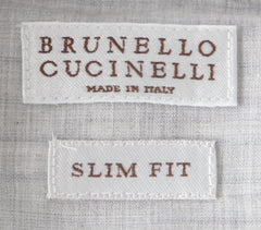 Brunello Cucinelli White Shirt - Slim - (BC126238) - Parent