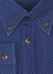 Brunello Cucinelli Blue Cotton Shirt - Slim - (BC810233) - Parent