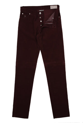 Brunello Cucinelli Burgundy Red Pants