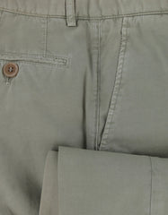 $595 Brunello Cucinelli Light Green Cotton Pants - Slim - (BC121262) - Parent
