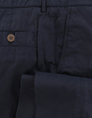 $595 Brunello Cucinelli Dark Blue Cotton Pants - Slim - (BC1016252) - Parent