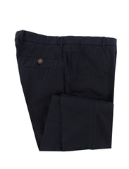 $595 Brunello Cucinelli Dark Blue Cotton Pants - Slim - 34/50 - (BC1016255)
