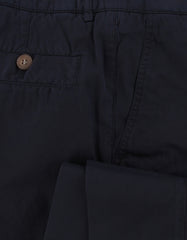 $595 Brunello Cucinelli Dark Blue Cotton Pants - Slim - (BC1016255) - Parent