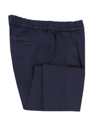 Brunello Cucinelli Dark Blue Linen Blend Pants - 42/58 - (BC919234)