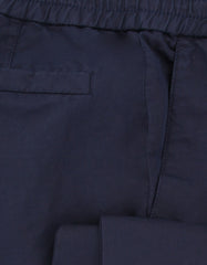 Brunello Cucinelli Dark Blue Linen Blend Pants - (BC919234) - Parent