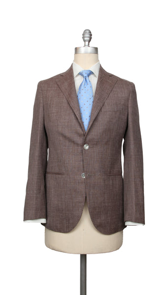 Barba Napoli Light Brown Wool Blend Solid Suit - (BN32228) - Parent
