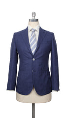 Barba Napoli Blue Wool Blend Solid Suit - 38/48 - (BN32223)