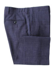 Barba Napoli Blue Wool Blend Melange Suit - (BN32229) - Parent