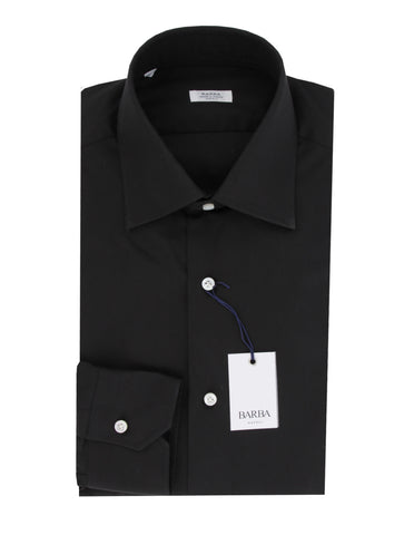 Barba Napoli Black Shirt - Slim