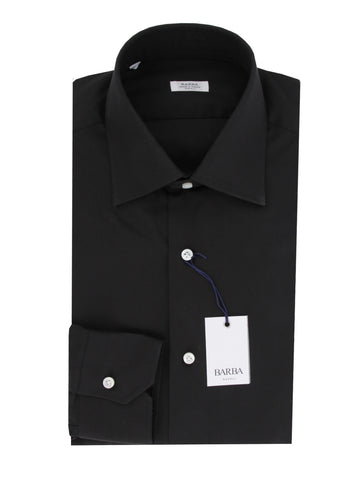 Barba Napoli Black Shirt - Extra Slim