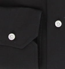 Barba Napoli Black Solid Cotton Shirt - Extra Slim - (BN919233) - Parent