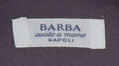 $350 Barba Napoli Dark Gray Solid Cotton Shirt - Slim - (BN9122310) - Parent