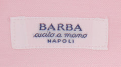 $350 Barba Napoli Pink Solid Cotton Shirt - Slim - (BN912239) - Parent