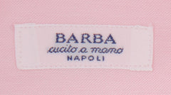 Barba Napoli Pink Solid Cotton Shirt - Slim - (BN912239) - Parent