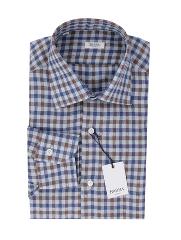 Barba Napoli Blue Shirt - Slim