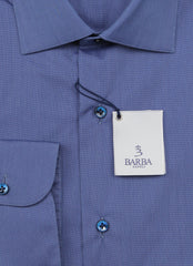 Barba Napoli Blue Cotton Blend Shirt - Extra Slim - (BN11122211) - Parent