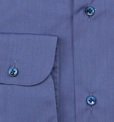 Barba Napoli Blue Cotton Blend Shirt - Extra Slim - (BN11122211) - Parent