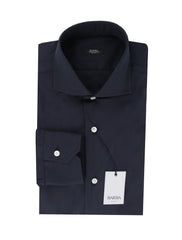 $350 Barba Napoli Midnight Navy Blue Shirt - Extra Slim - (BN9122318) - Parent