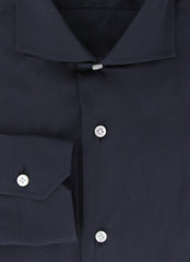 $350 Barba Napoli Midnight Navy Blue Shirt - Extra Slim - (BN9122318) - Parent