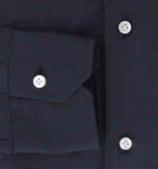 $350 Barba Napoli Midnight Navy Blue Shirt - Extra Slim - (BN9122318) - Parent