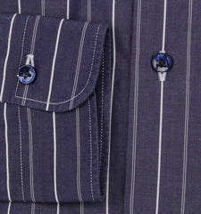 Barba Napoli Navy Blue Cotton Shirt - Extra Slim - (BN1112223) - Parent