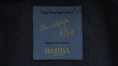 $375 Barba Napoli Dark Blue Solid Shirt - Extra Slim - (BN916256) - Parent