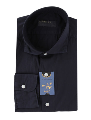 Barba Napoli Dark Blue Shirt - Extra Slim