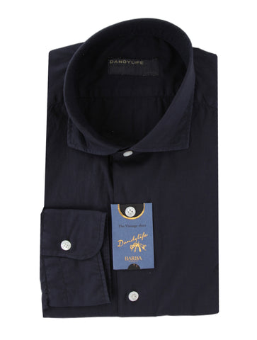 Barba Napoli Dark Blue Shirt - Extra Slim