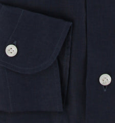 $375 Barba Napoli Dark Blue Solid Shirt - Extra Slim - (BN9162514) - Parent