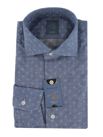 Barba Napoli Blue Shirt - Extra Slim